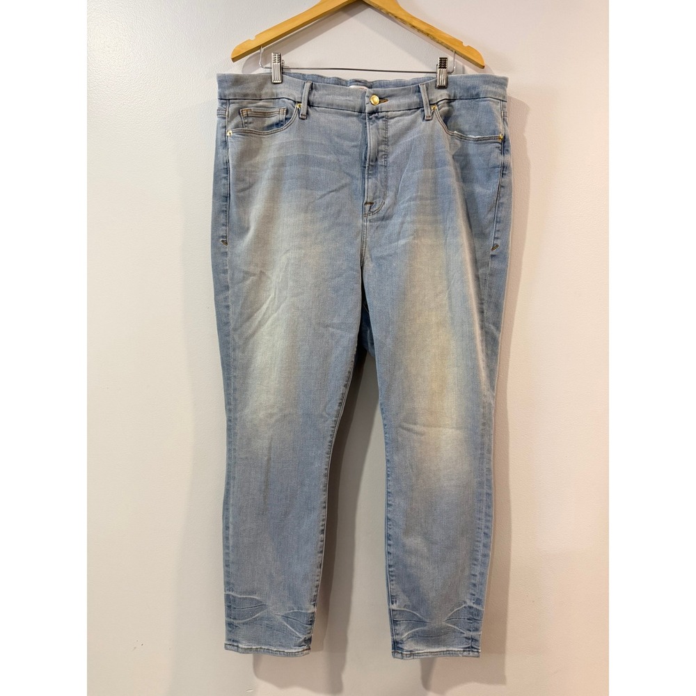 Good American Good Legs Jeans Light Wash Blue Size 24 Plus